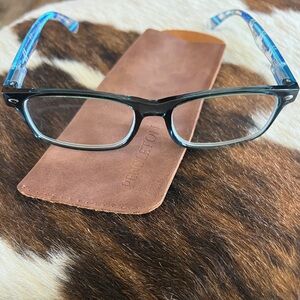 Pendleton readers 2.0 Blue reading Eyeglasses with Leather Case